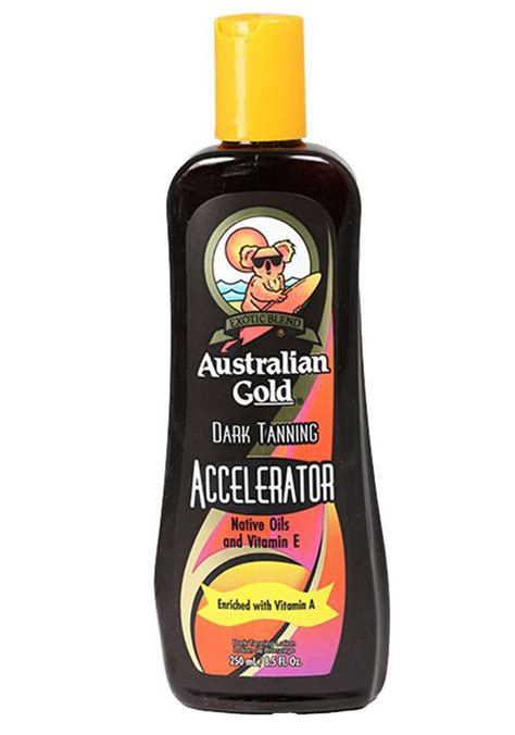 australian gold tanning accelerator sunbed.